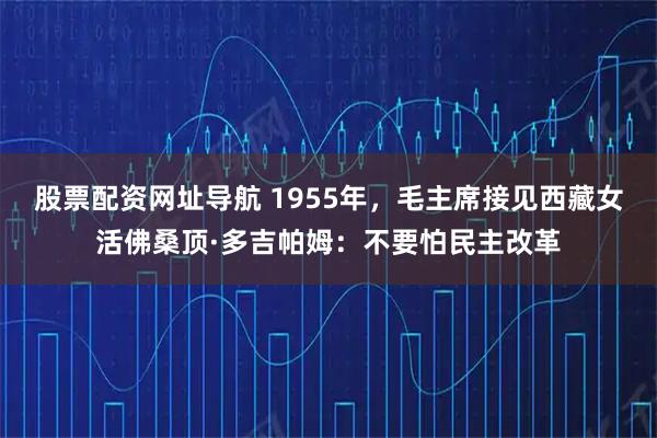 股票配资网址导航 1955年，毛主席接见西藏女活佛桑顶·多吉帕姆：不要怕民主改革